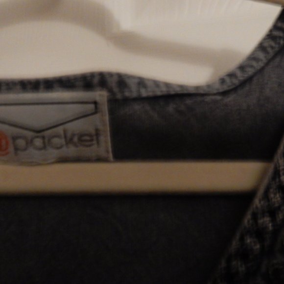 @Packet Gray Embroidered Long Dress XL/1X 100% Rayon - Picture 4 of 6